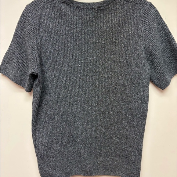 Halogen Charcoal Knit Short Sleeve Top - Picture 5 of 5